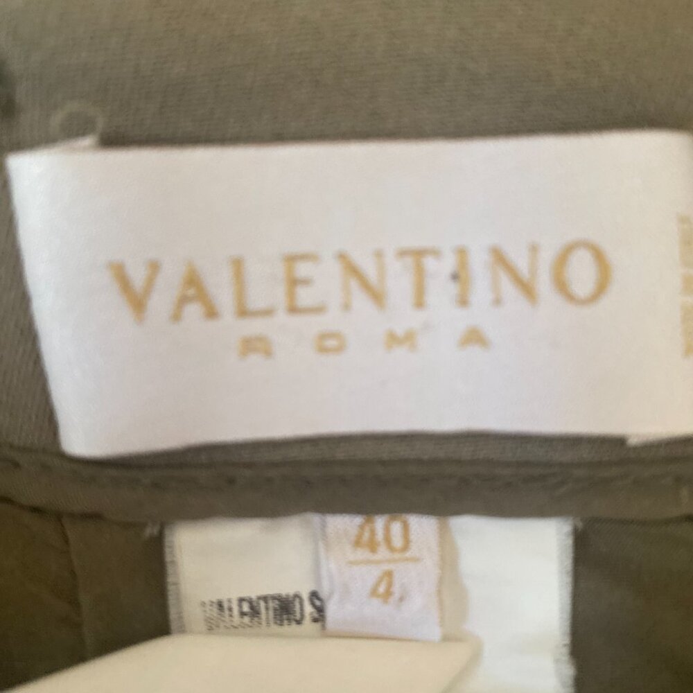 Valentino Roma Women's Beige Pencil Lines Skirt Size 40/4 K16 - Picture 3 of 3